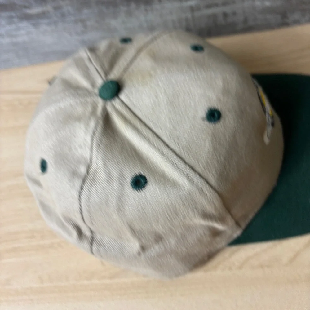 Vintage Cigar Heaven Hat Cap Strap Back Brown Green Adjustable